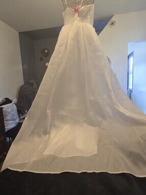 White Bedspread / Drape - Elegant Sheer White Bedding